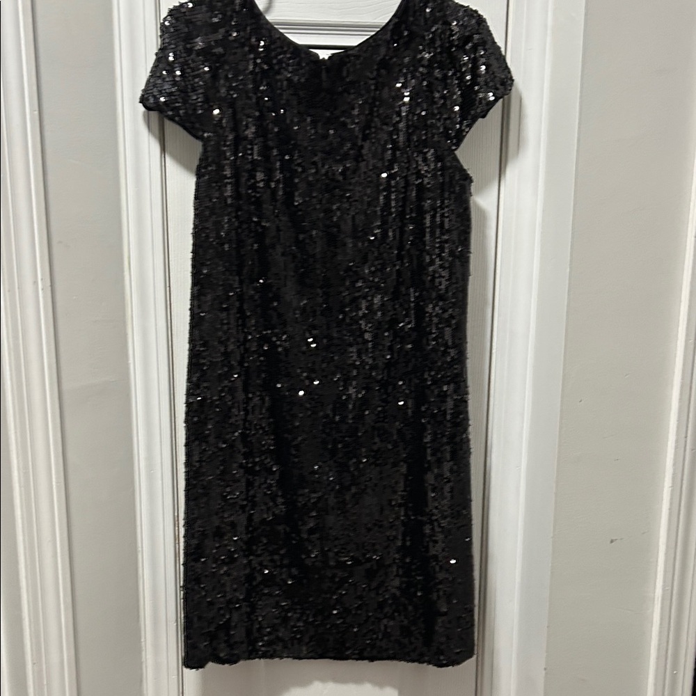 Banana Republic Black Sequin Mini Dress - Picture 4 of 5